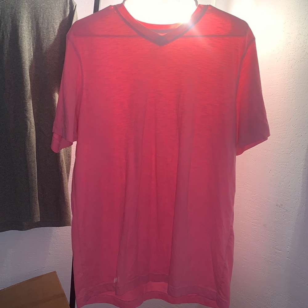 Hot pink v neck